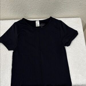 Good American Athletic Fitted Stretchy Short Sleeve T-Shirt Sz 3/4 (L)